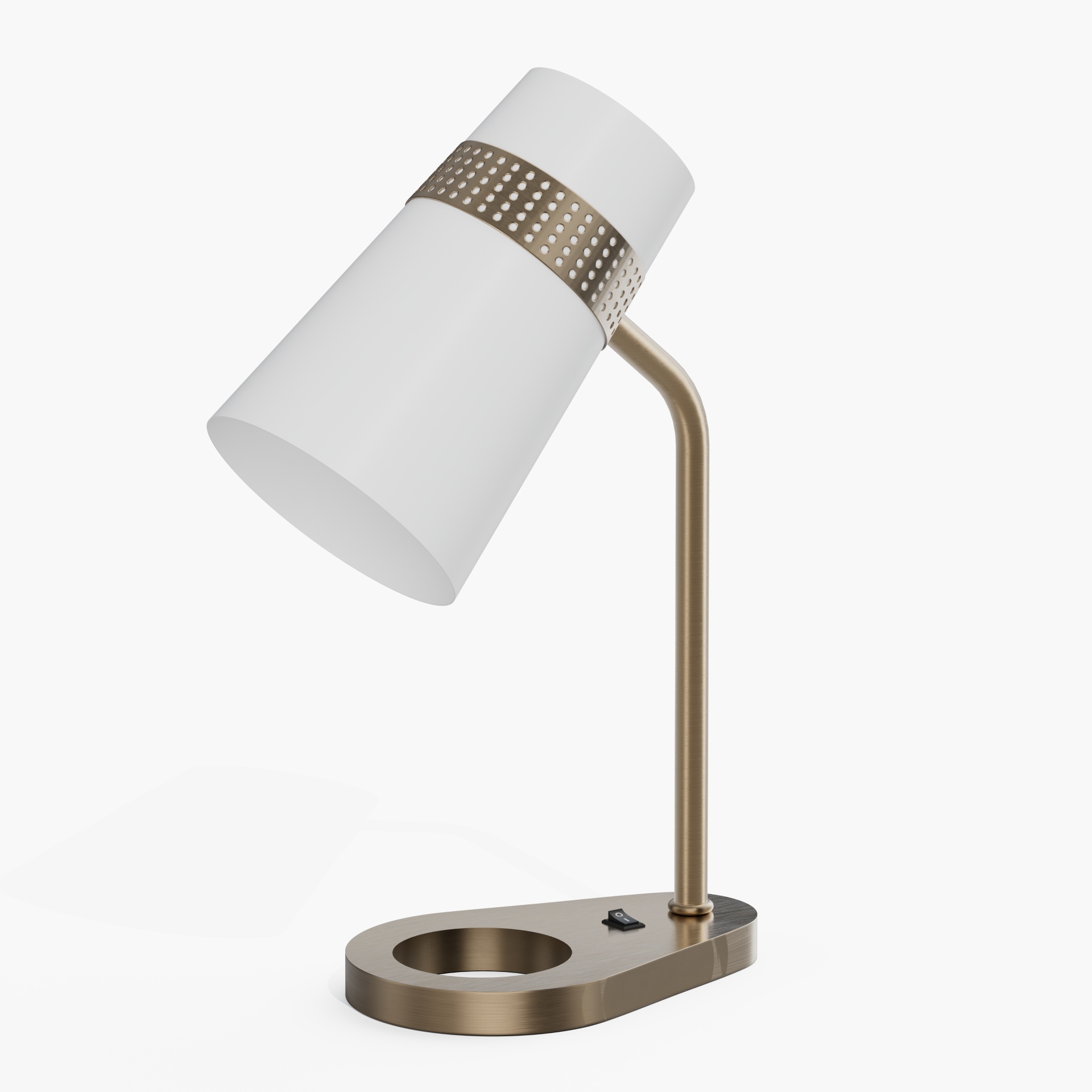 Brushed Nickel Hotel Desk Lamp