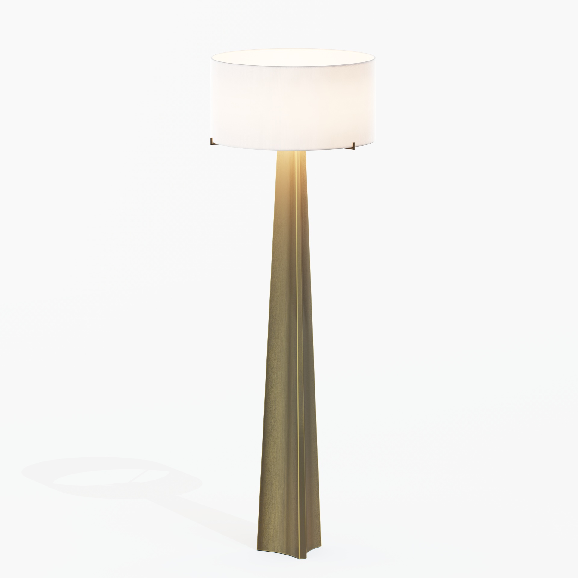 Isla Brass Triangle Floor Lamp