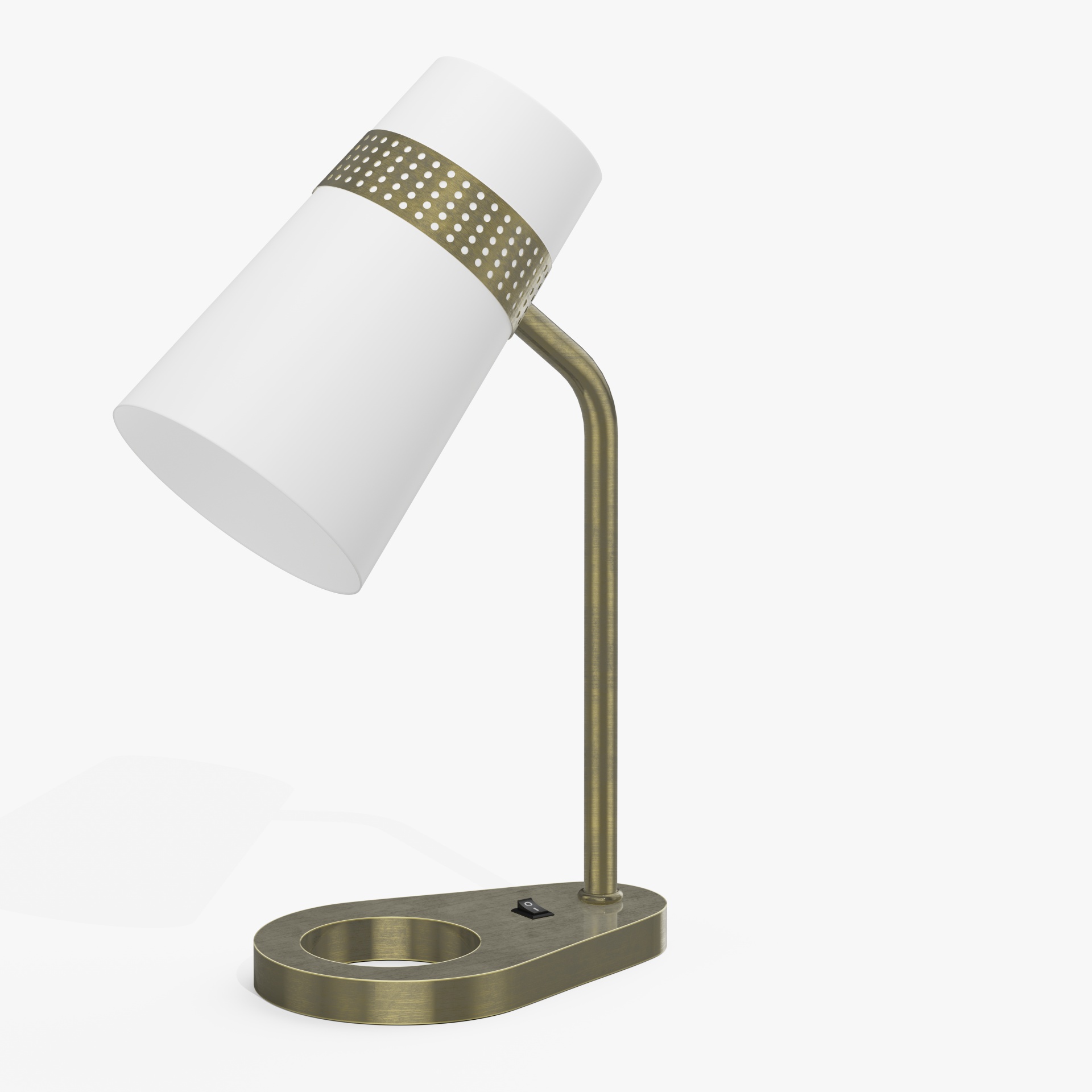 Brushed Nickel Hotel Desk Lamp