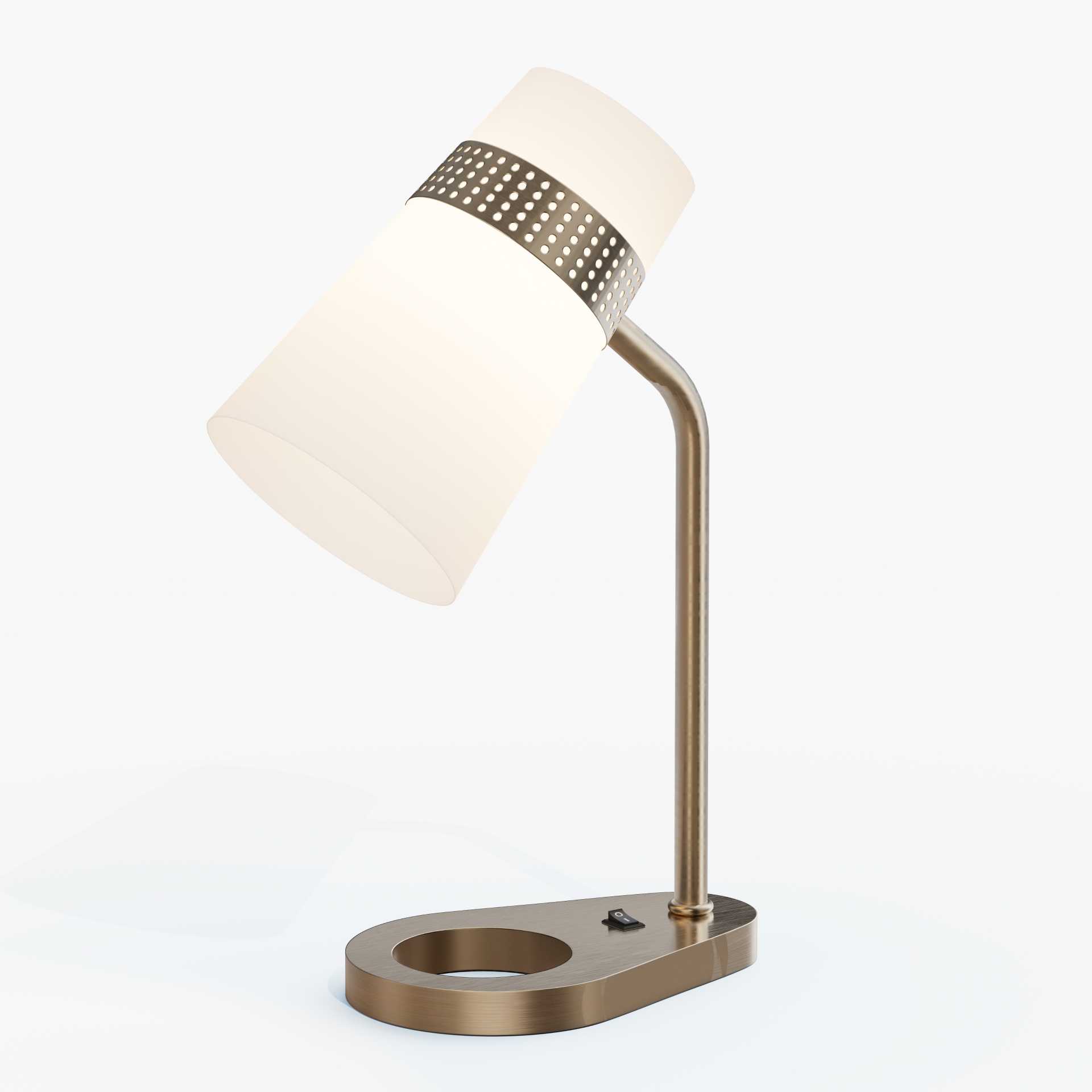 Brushed Nickel Hotel Desk Lamp