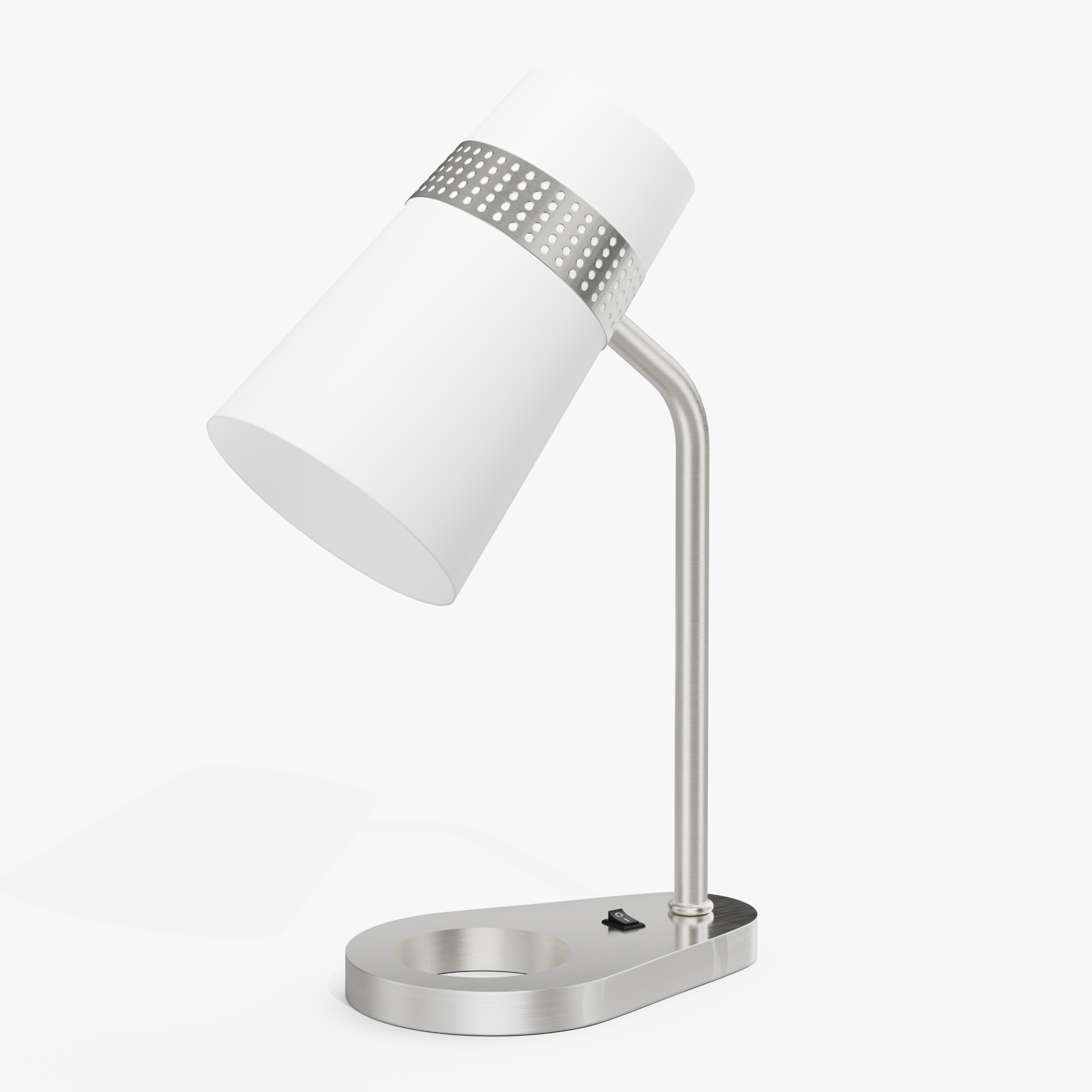 Brushed Nickel Hotel Desk Lamp