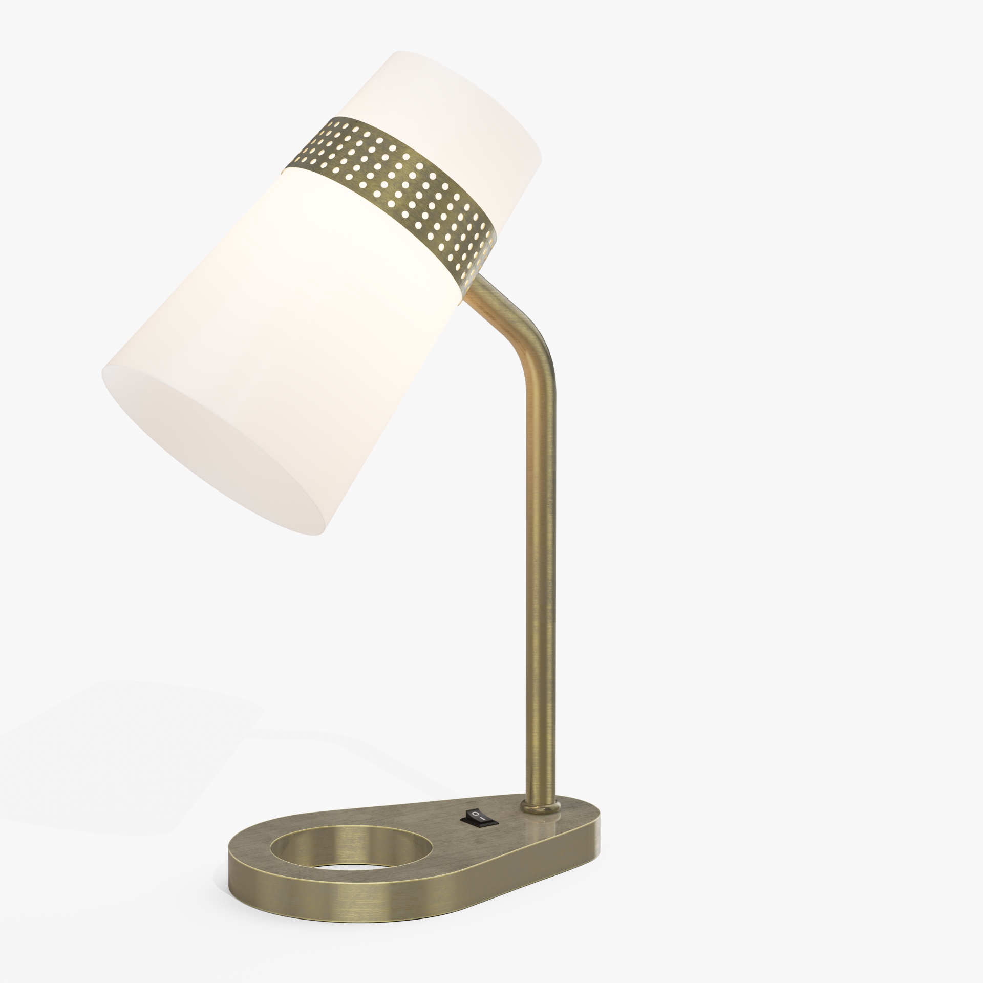 Brushed Nickel Hotel Desk Lamp