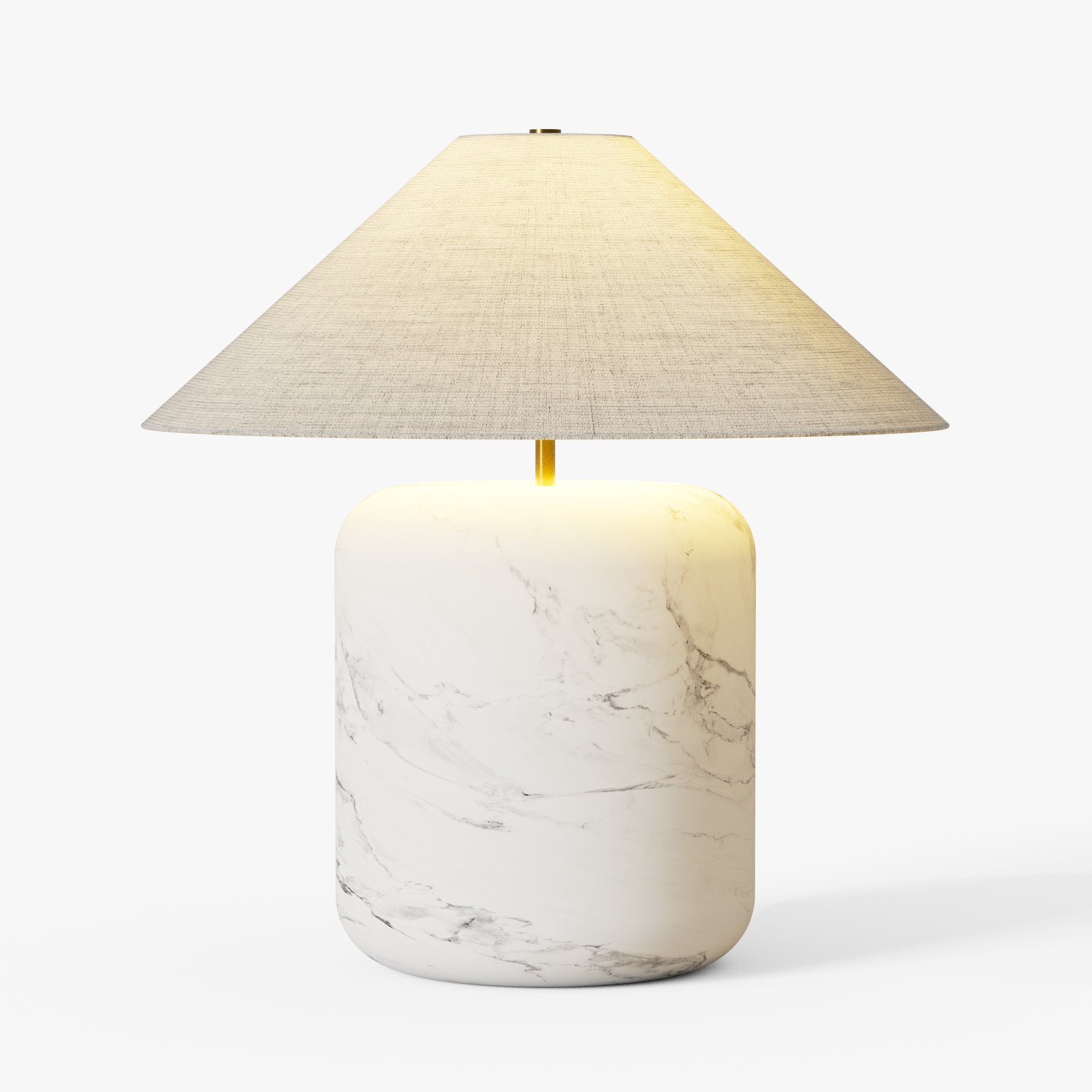White Marble Table Lamp