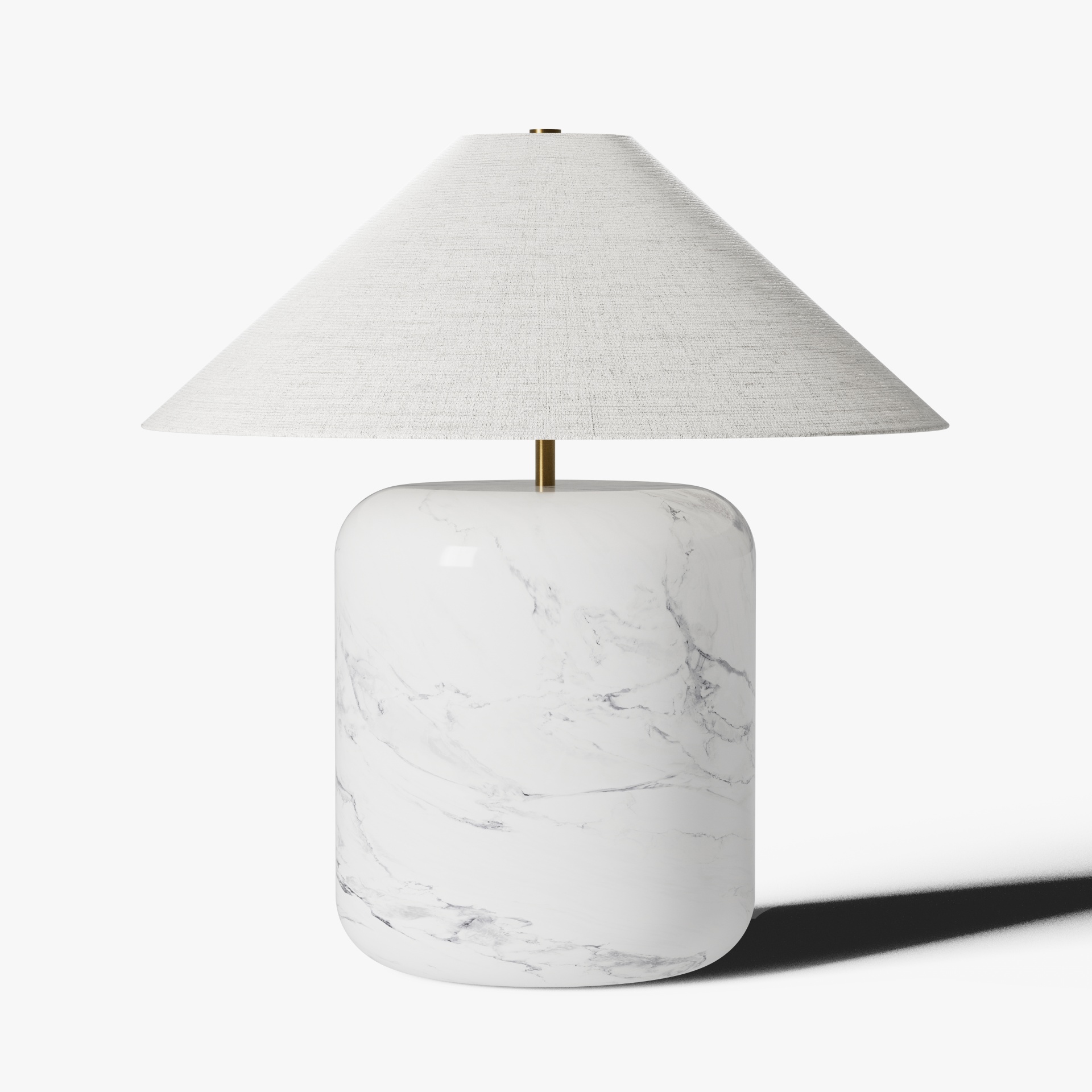White Marble Table Lamp