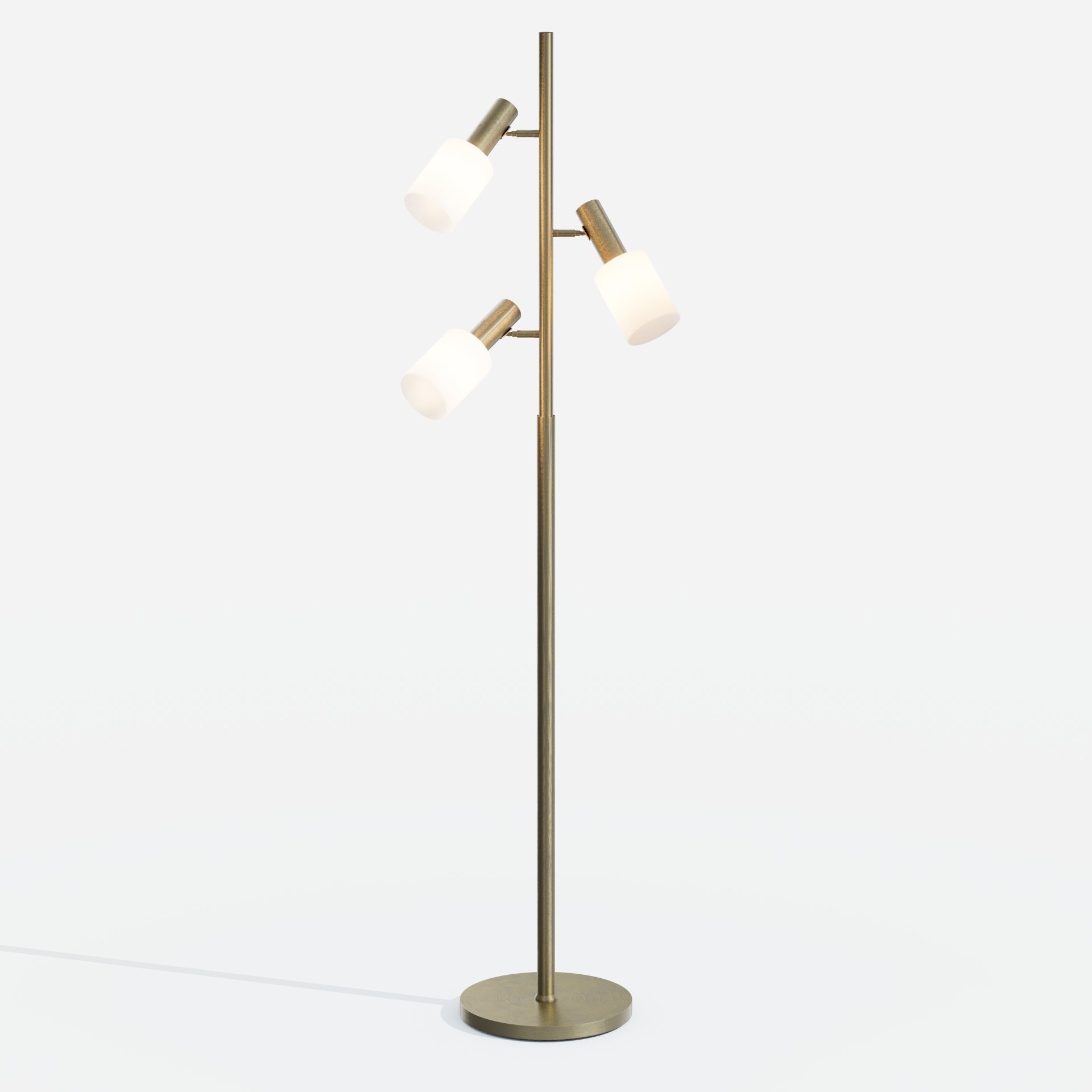 Vintage Brushed Gold Floor Lamps