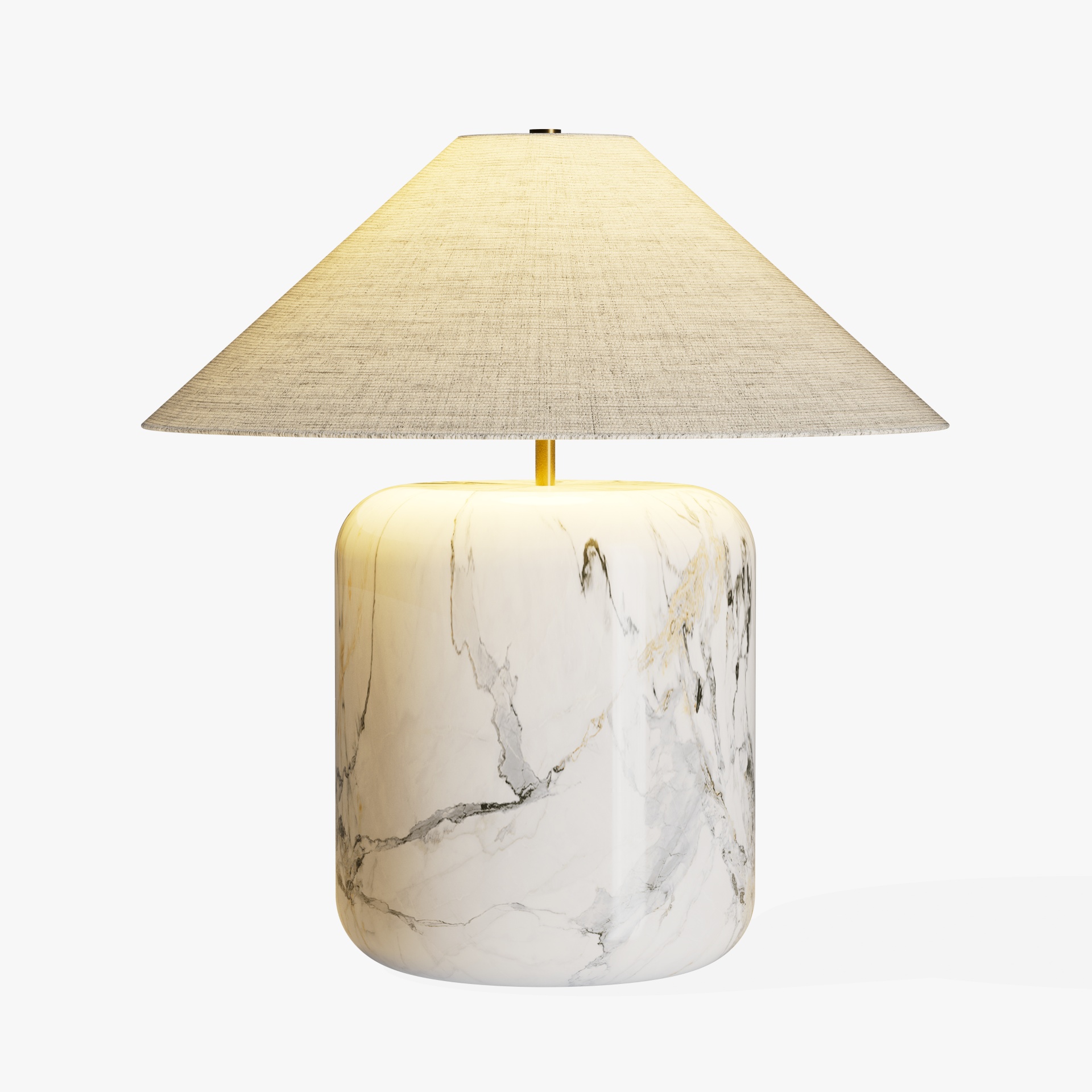 White Marble Table Lamp