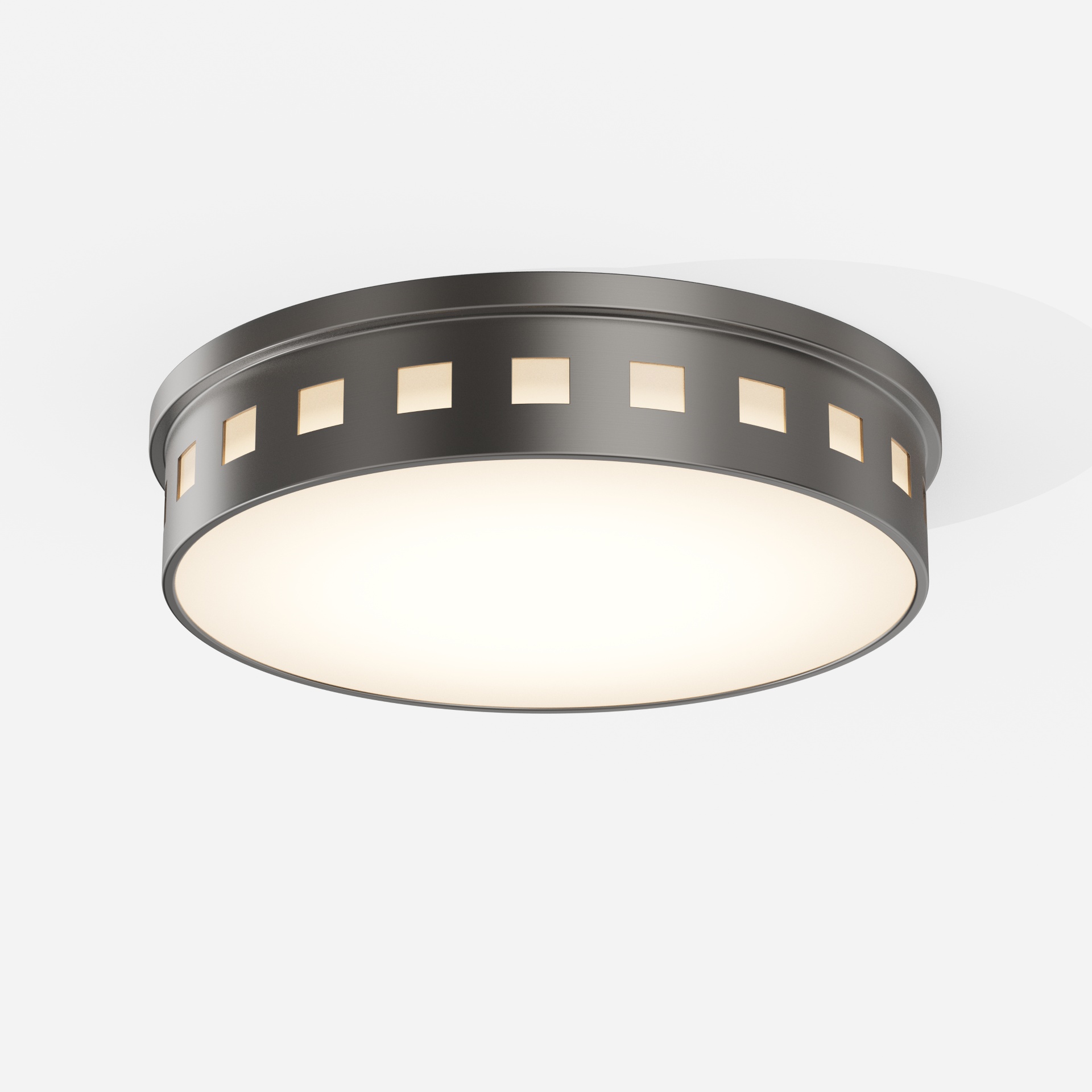 Foggy Brushed Integrated LED Flush Mount Light