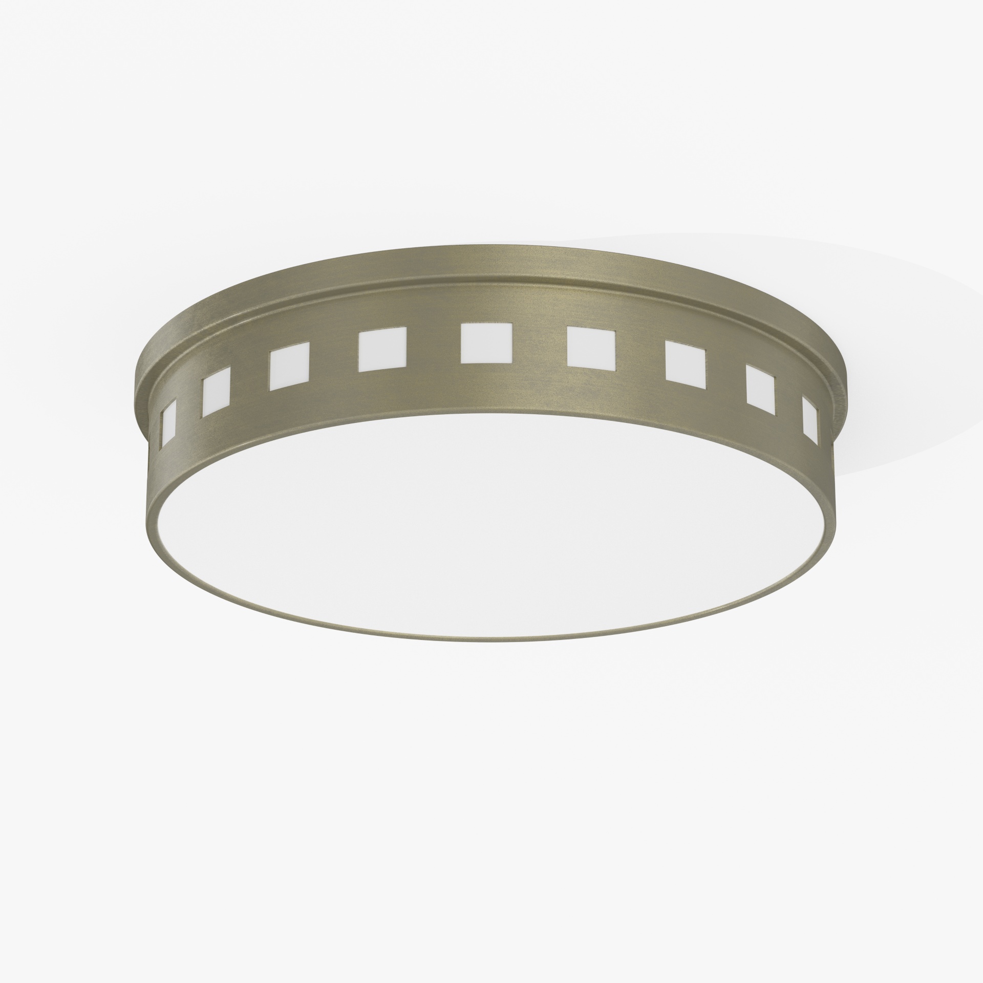 Foggy Brushed Integrated LED Flush Mount Light
