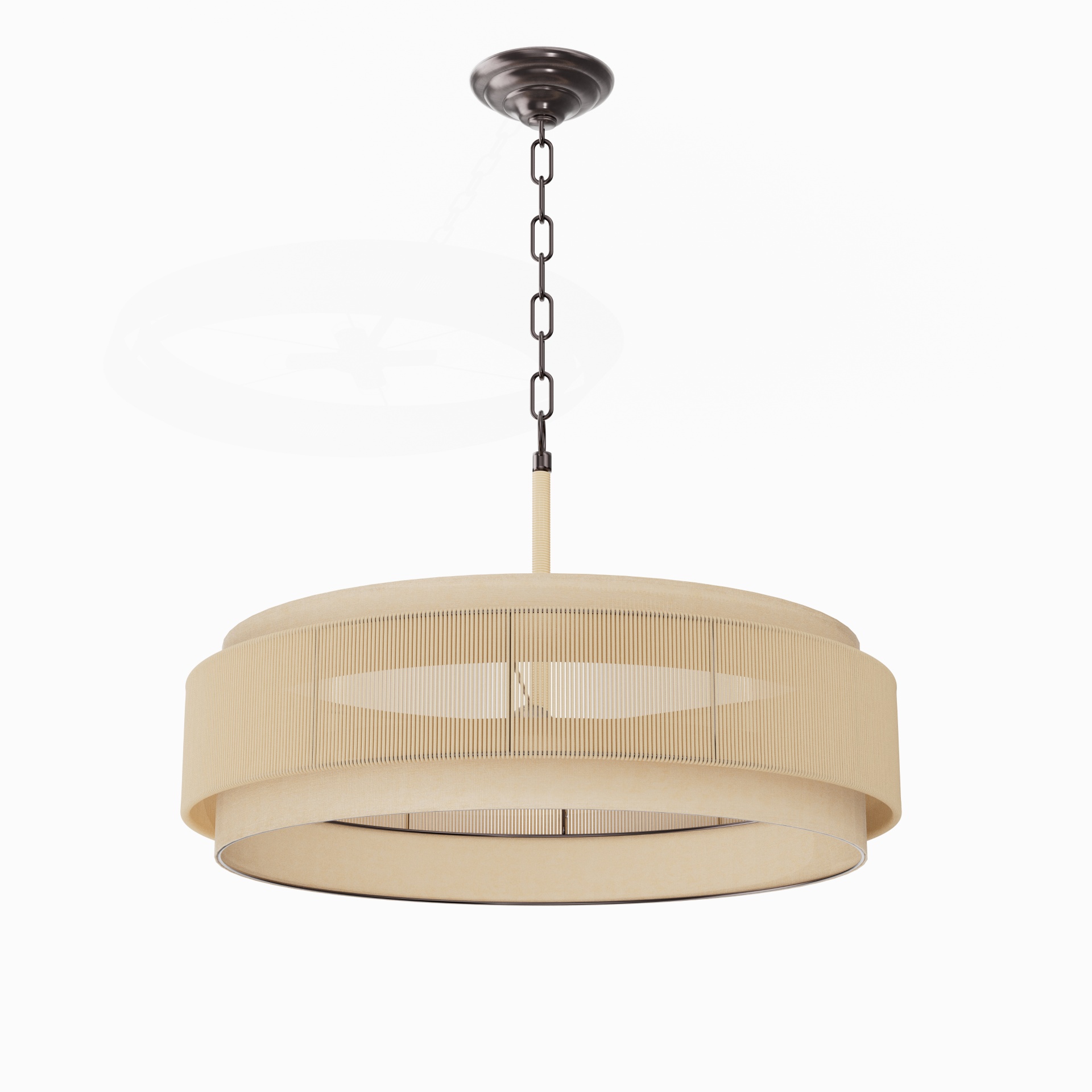 Rattan Petal Pendant Light
