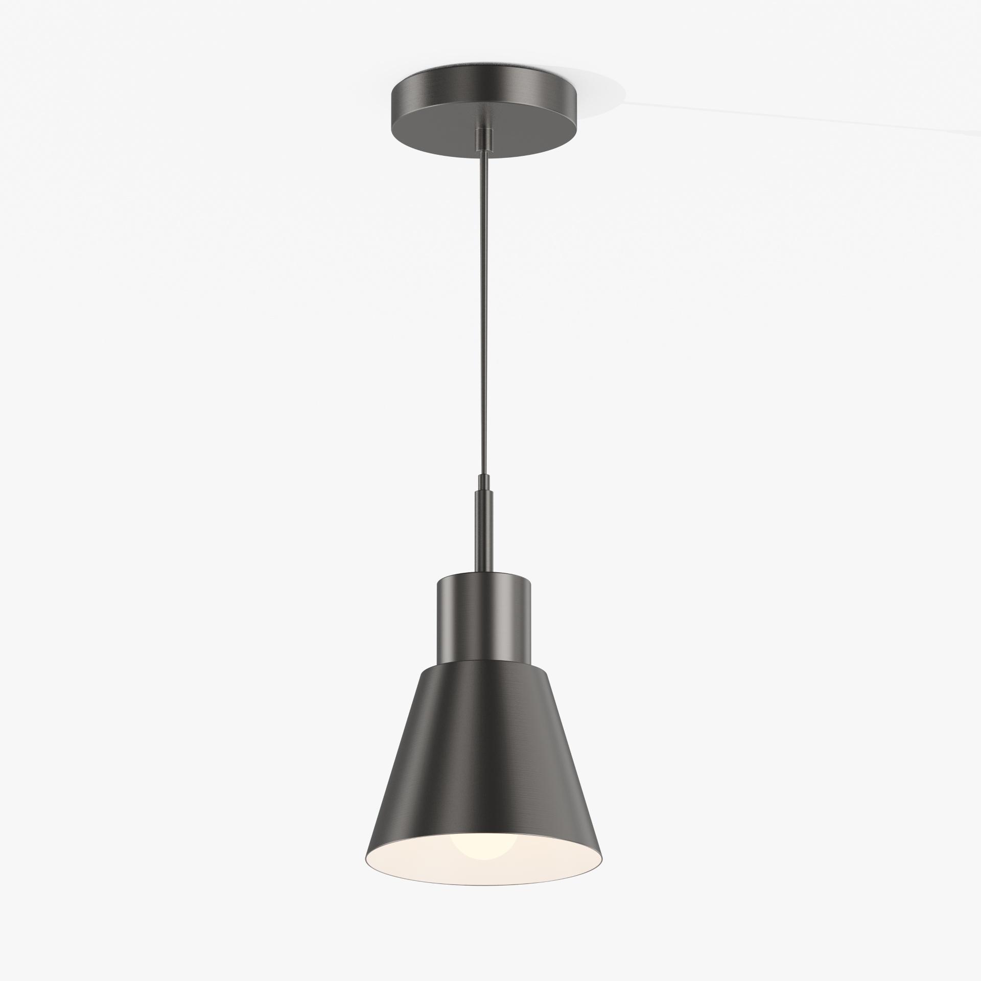Brushed Gold Conical Minimalist Pendant Light