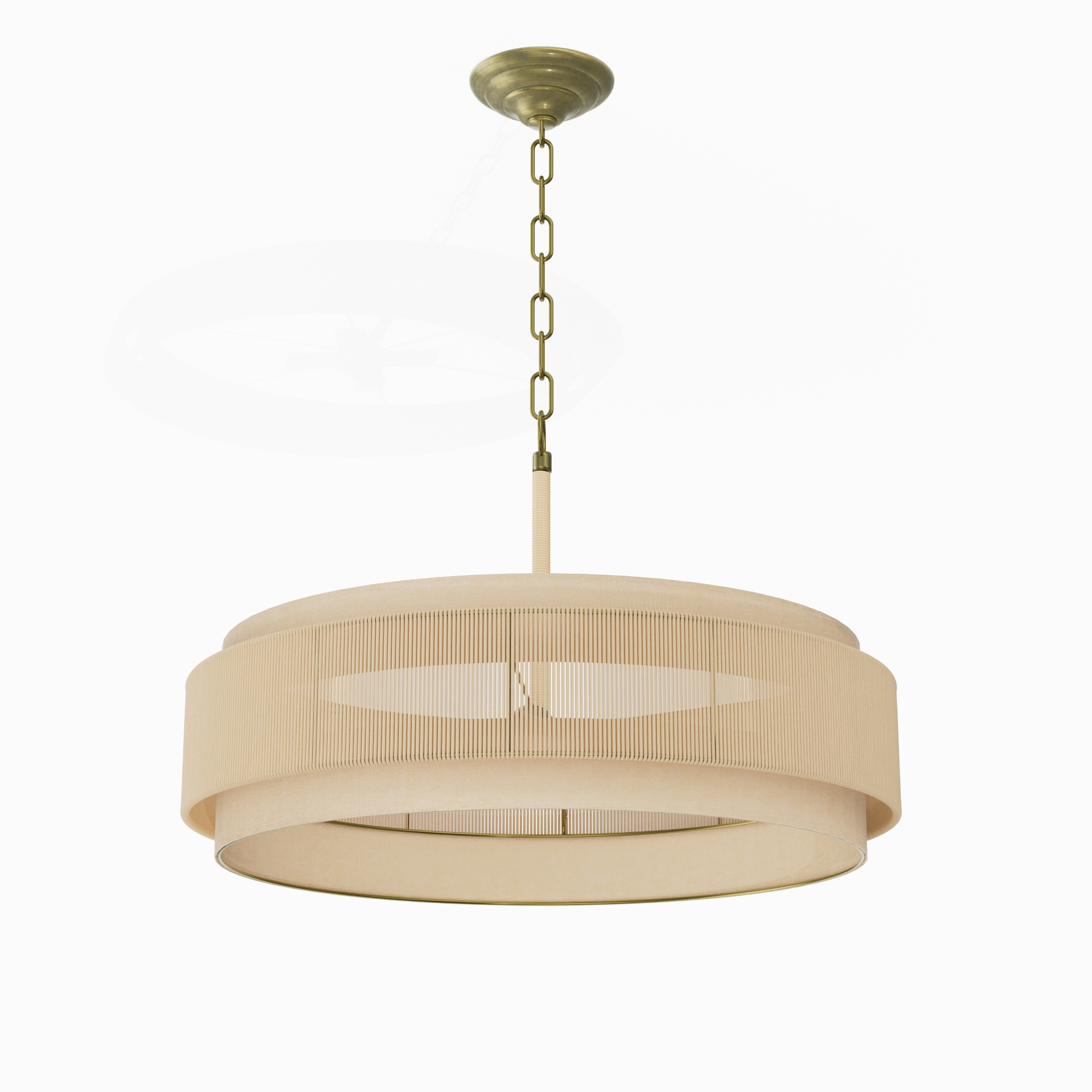 Rattan Petal Pendant Light