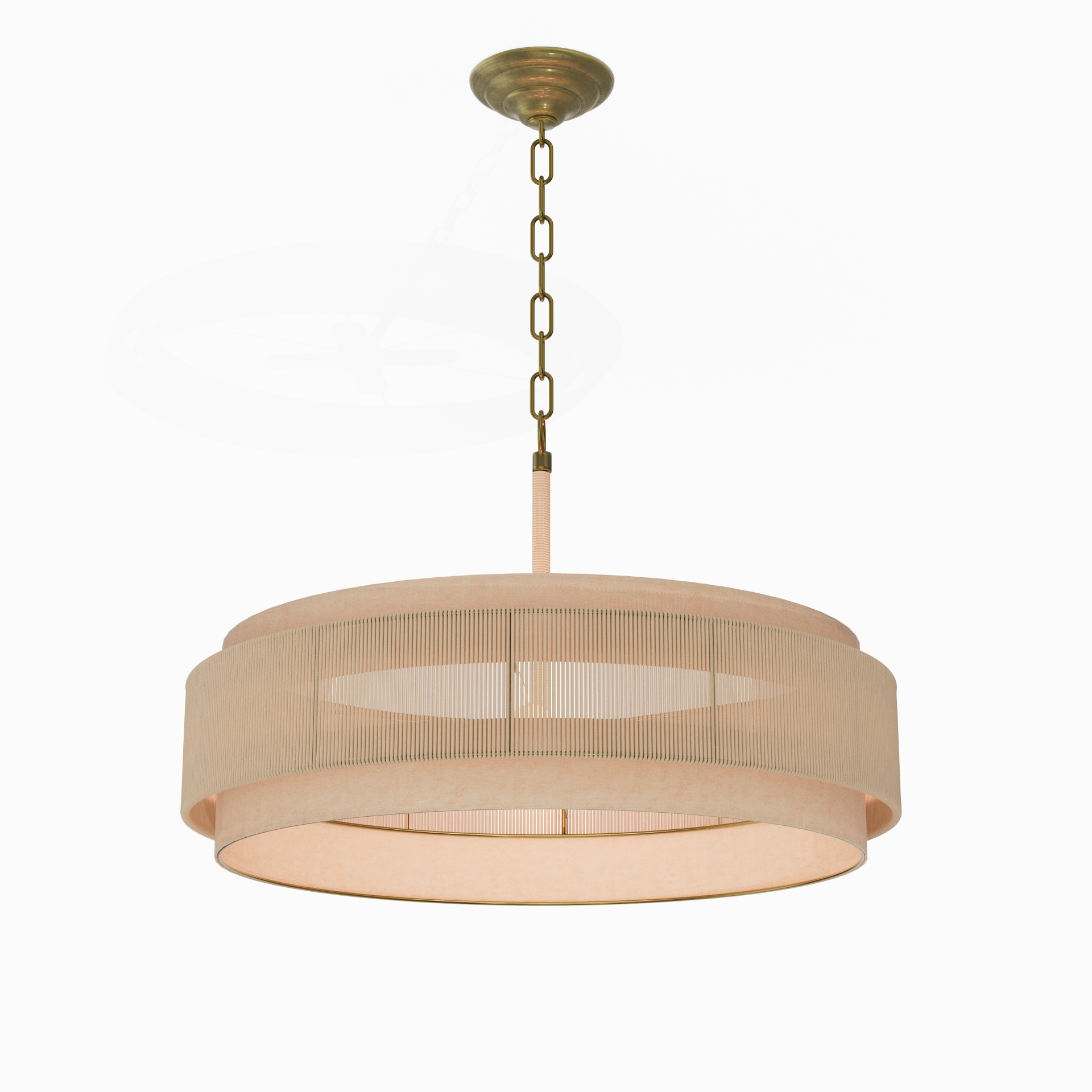 Rattan Petal Pendant Light