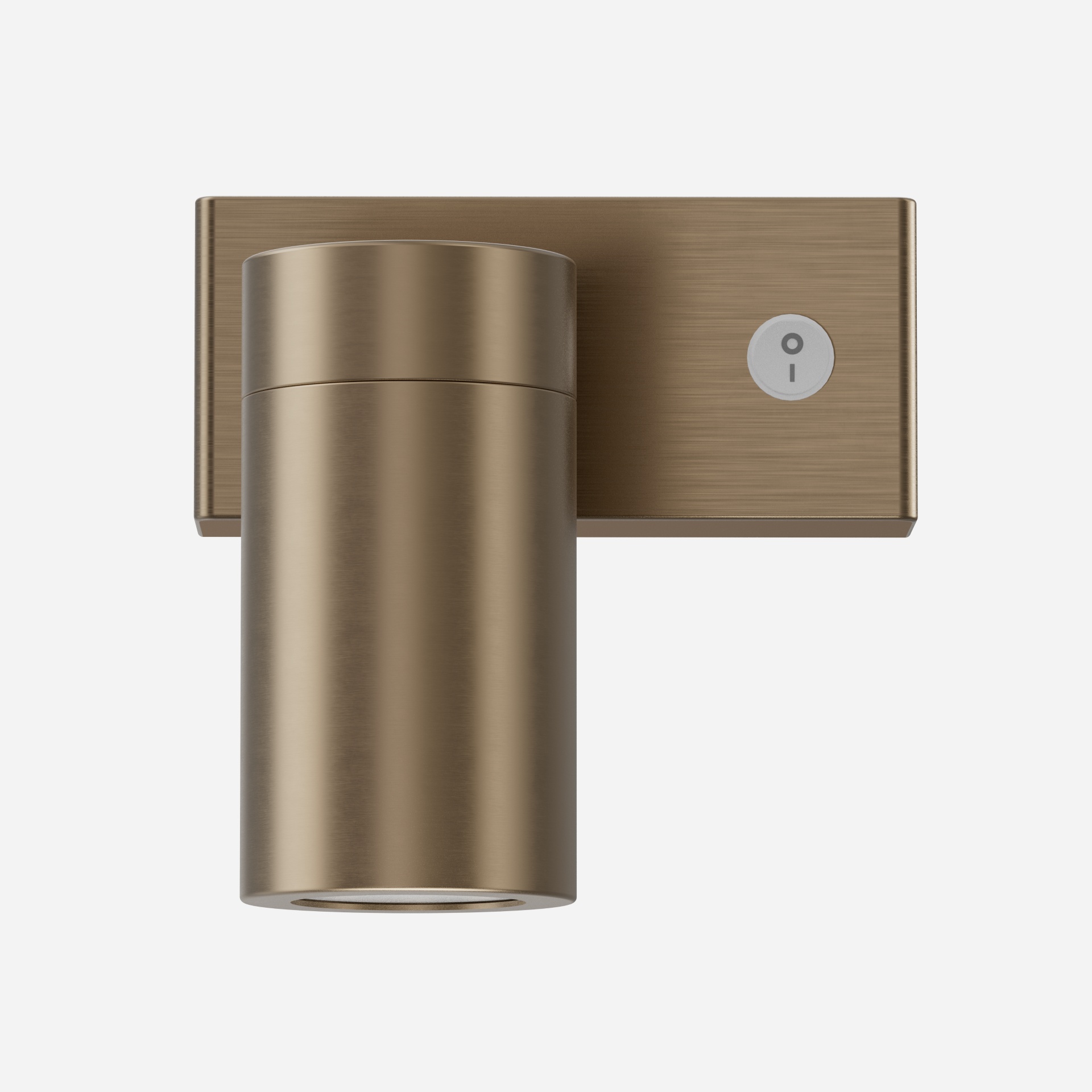 Foggy Brushed Brass Plug In Wall Sconce