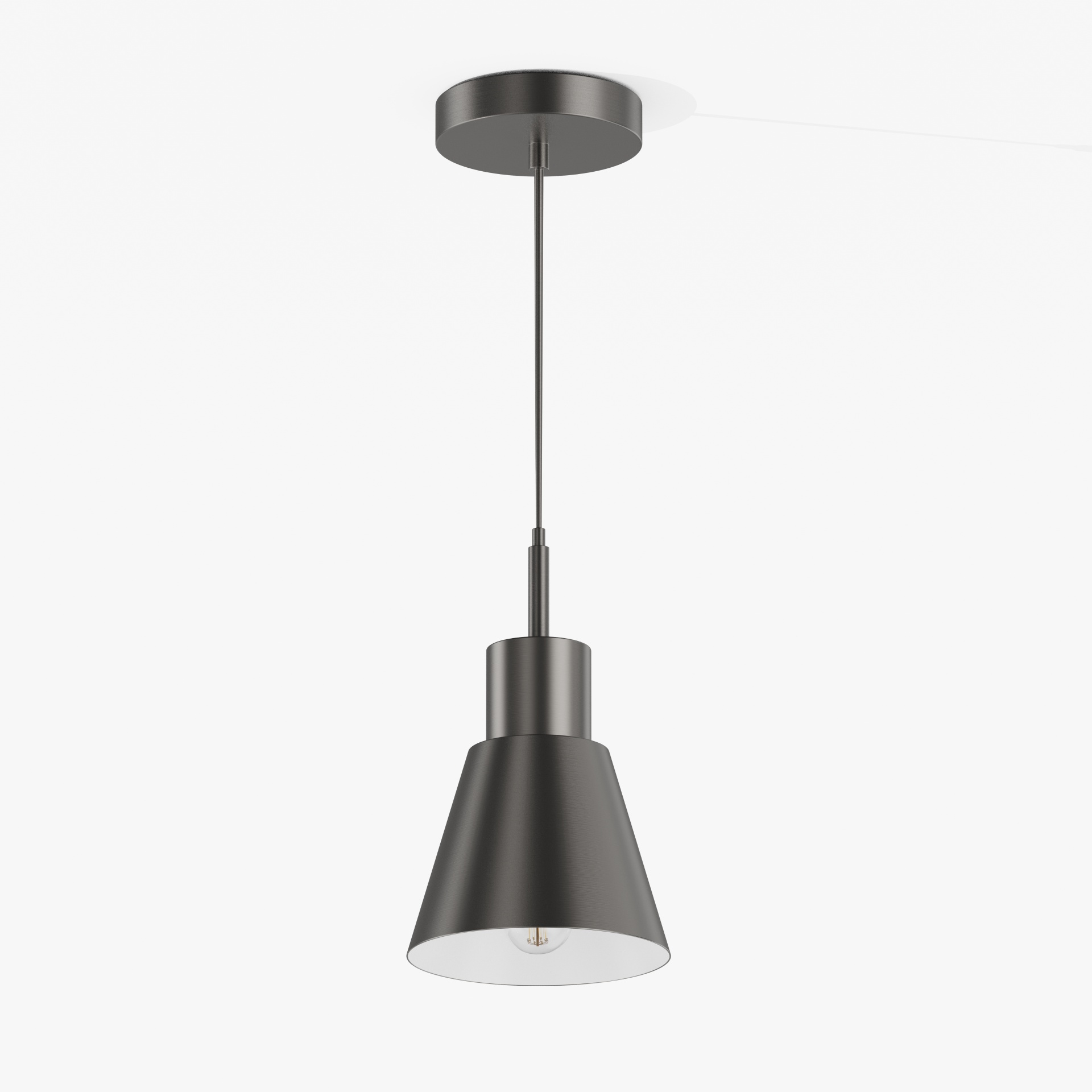 Brushed Gold Conical Minimalist Pendant Light