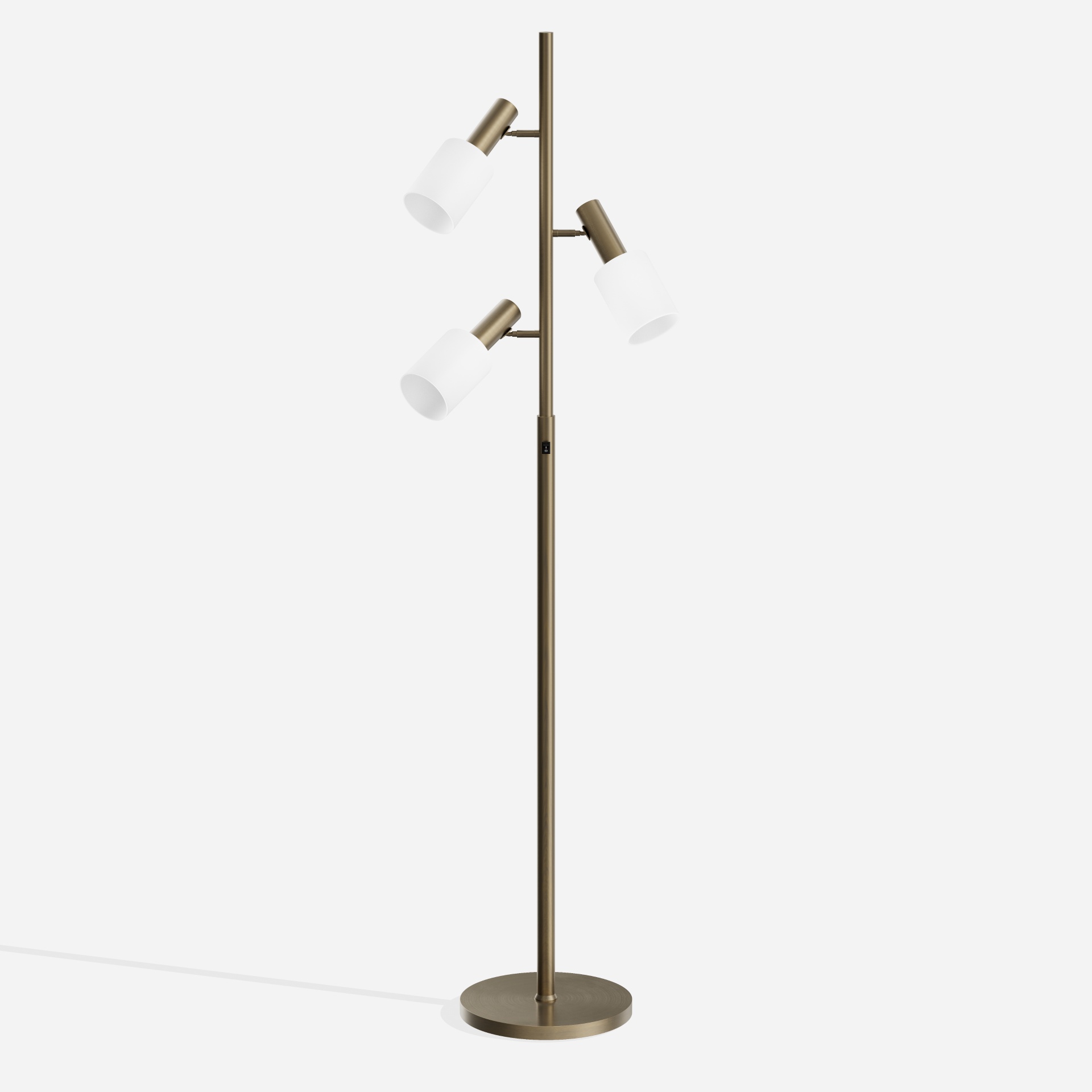 Vintage Brushed Gold Floor Lamps