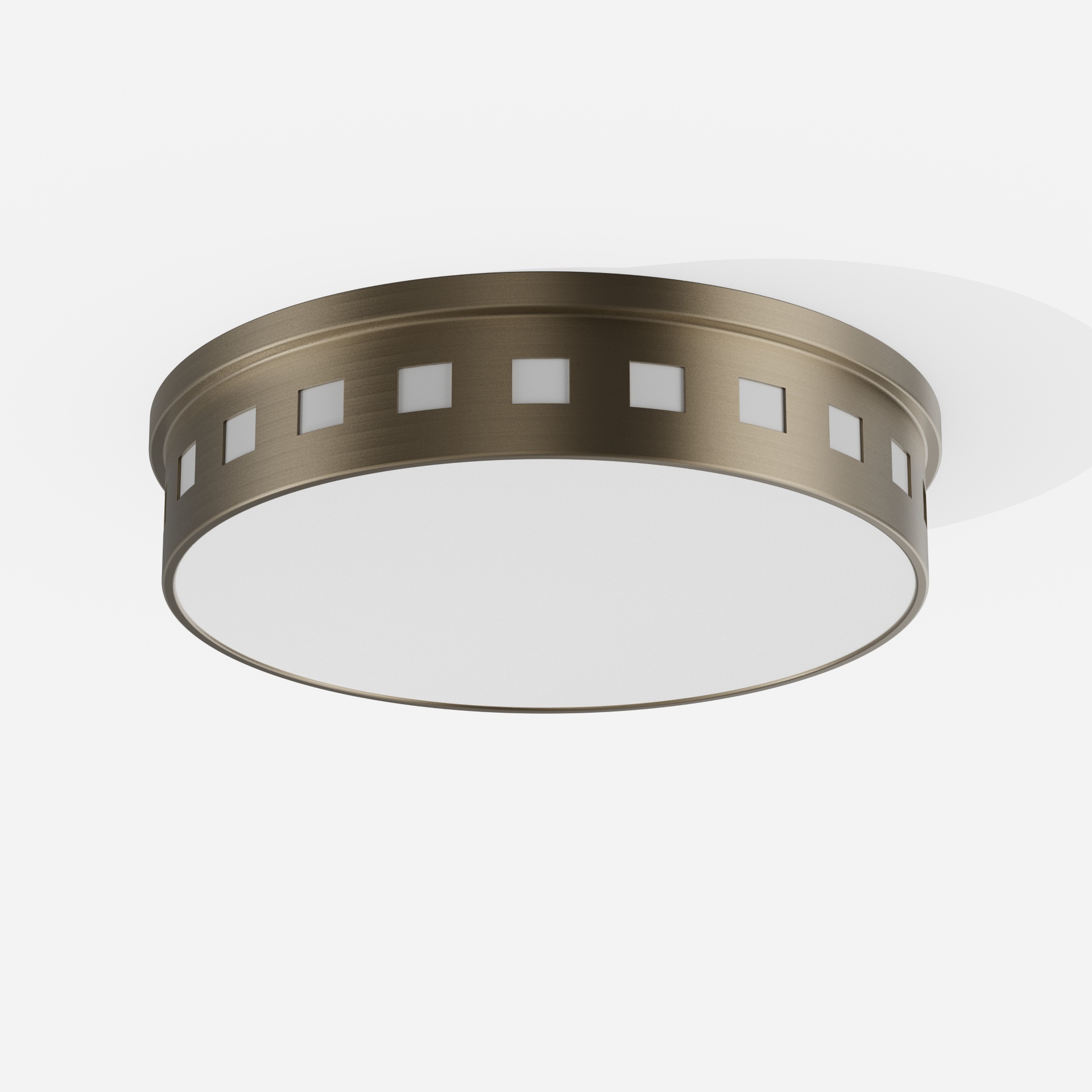 Foggy Brushed Integrated LED Flush Mount Light