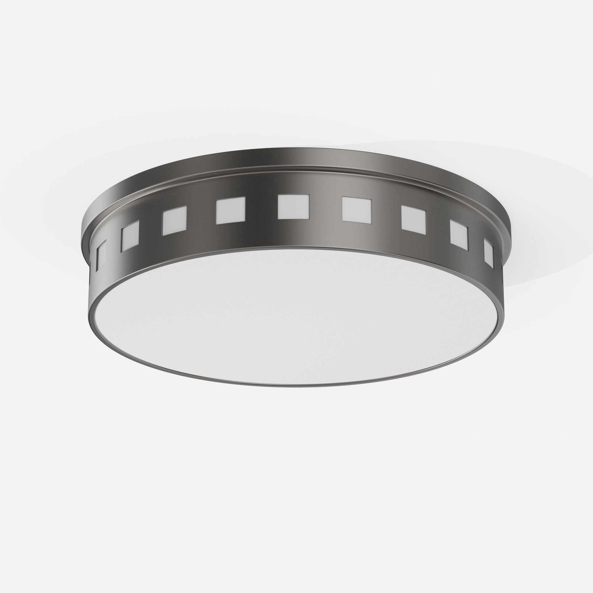 Foggy Brushed Integrated LED Flush Mount Light