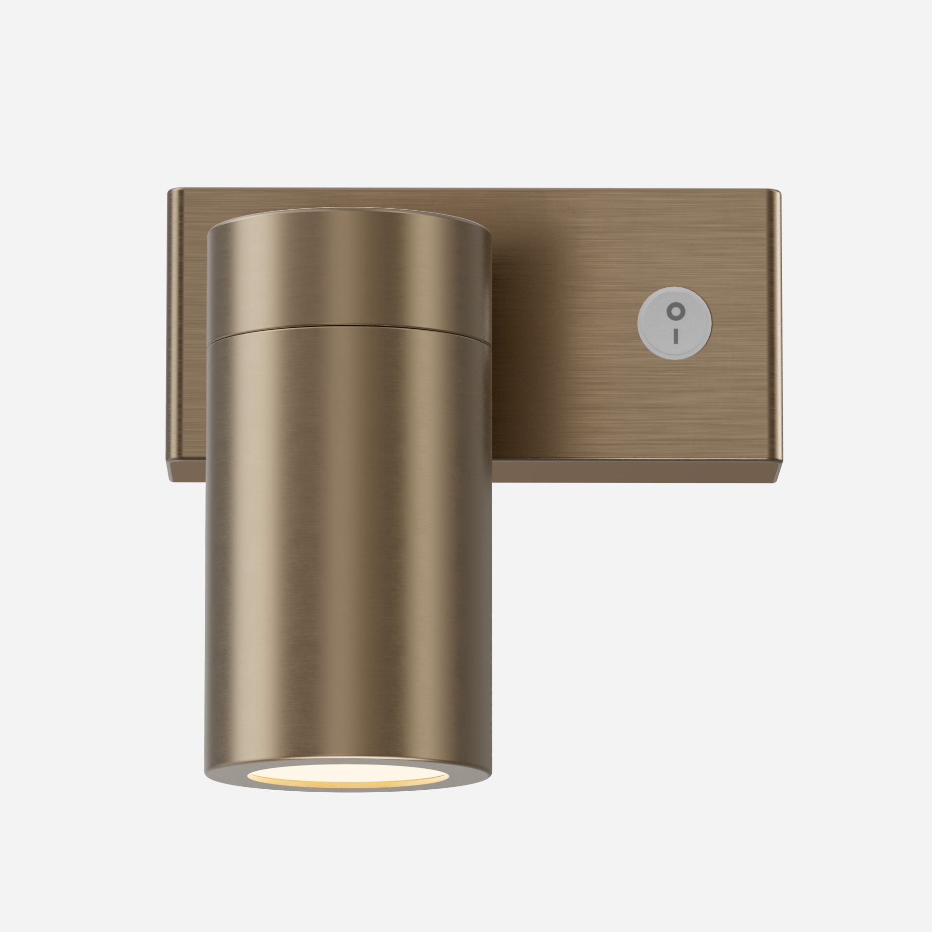 Foggy Brushed Brass Plug In Wall Sconce