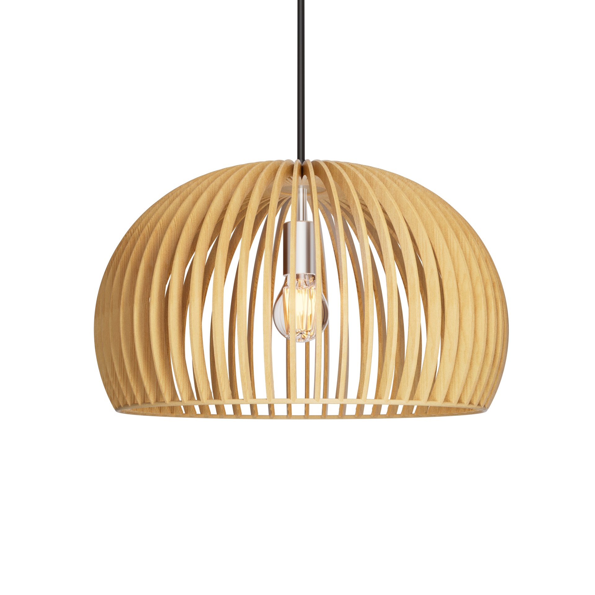 Bamboo Wood Pendant Light for Hospitality Projects