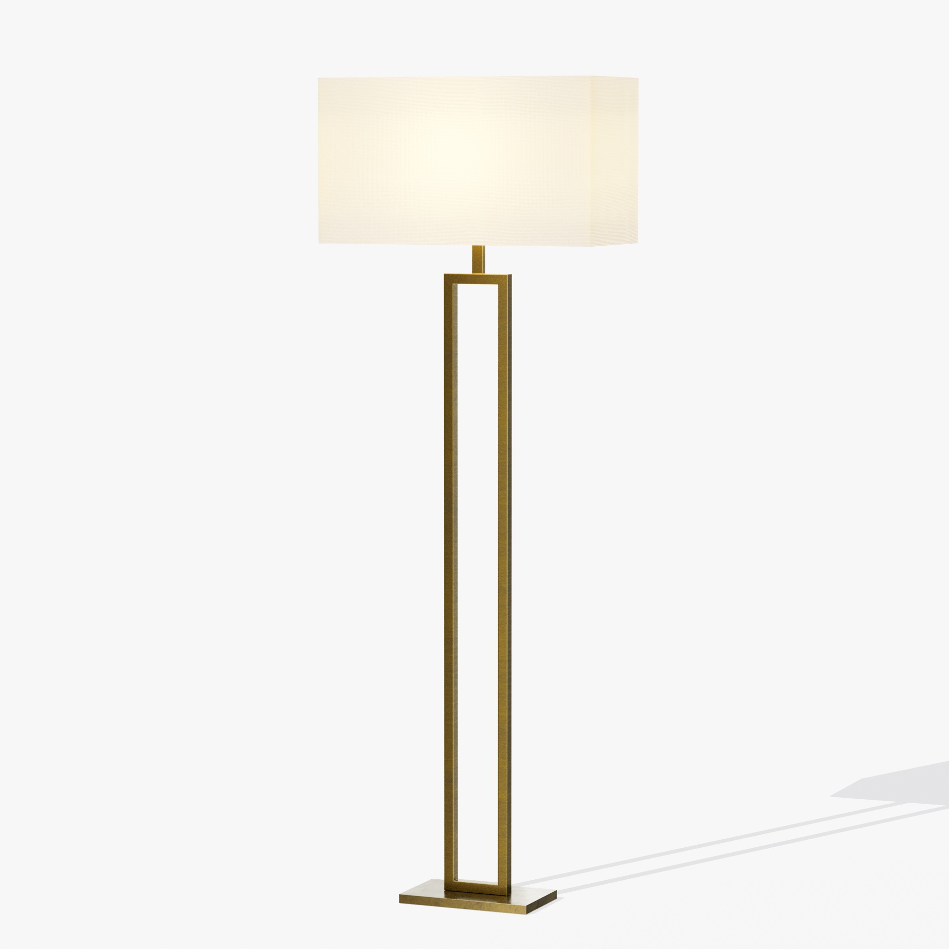 Modern Brass Hotel Floor Lamp