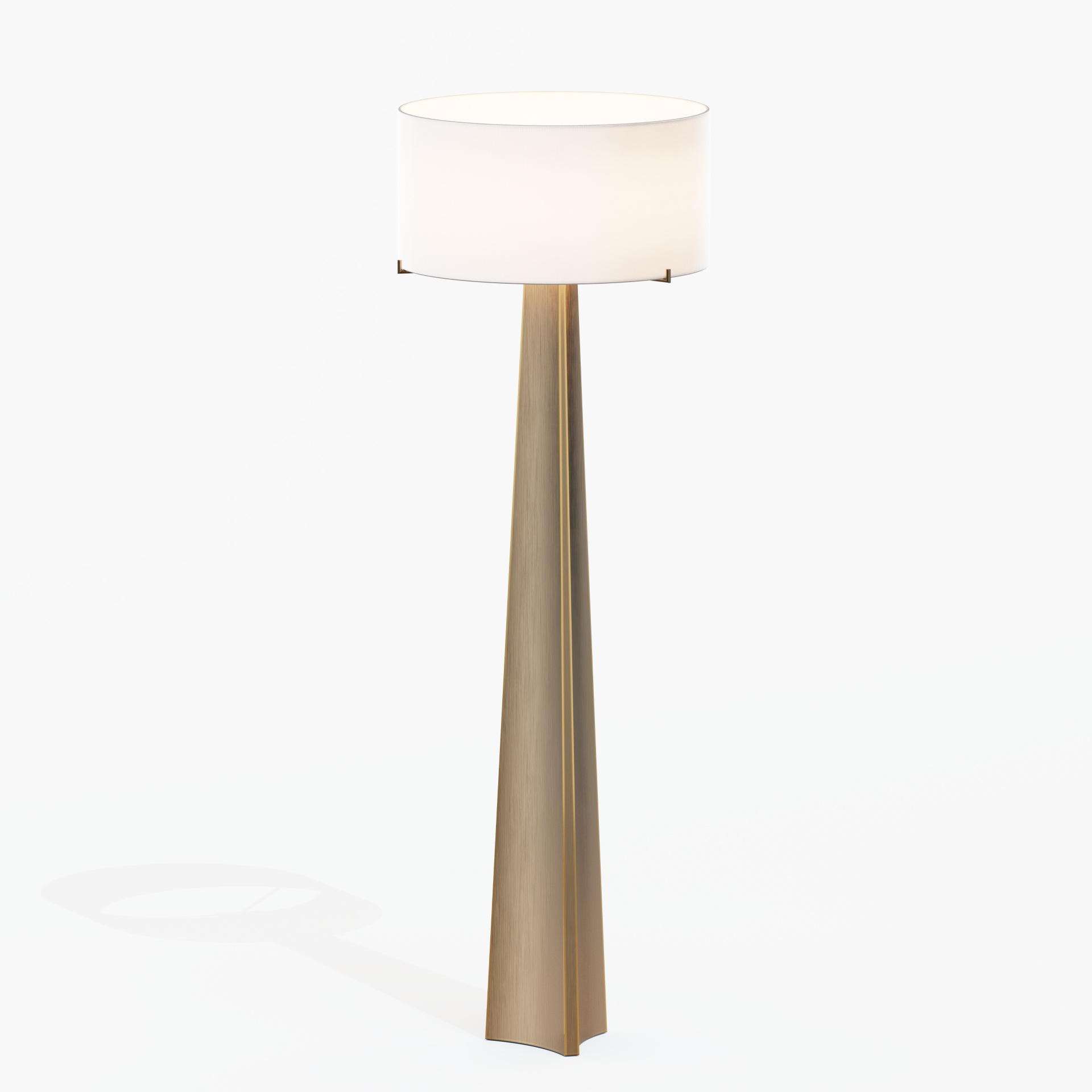 Isla 61" Triangular Brass Floor Lamp