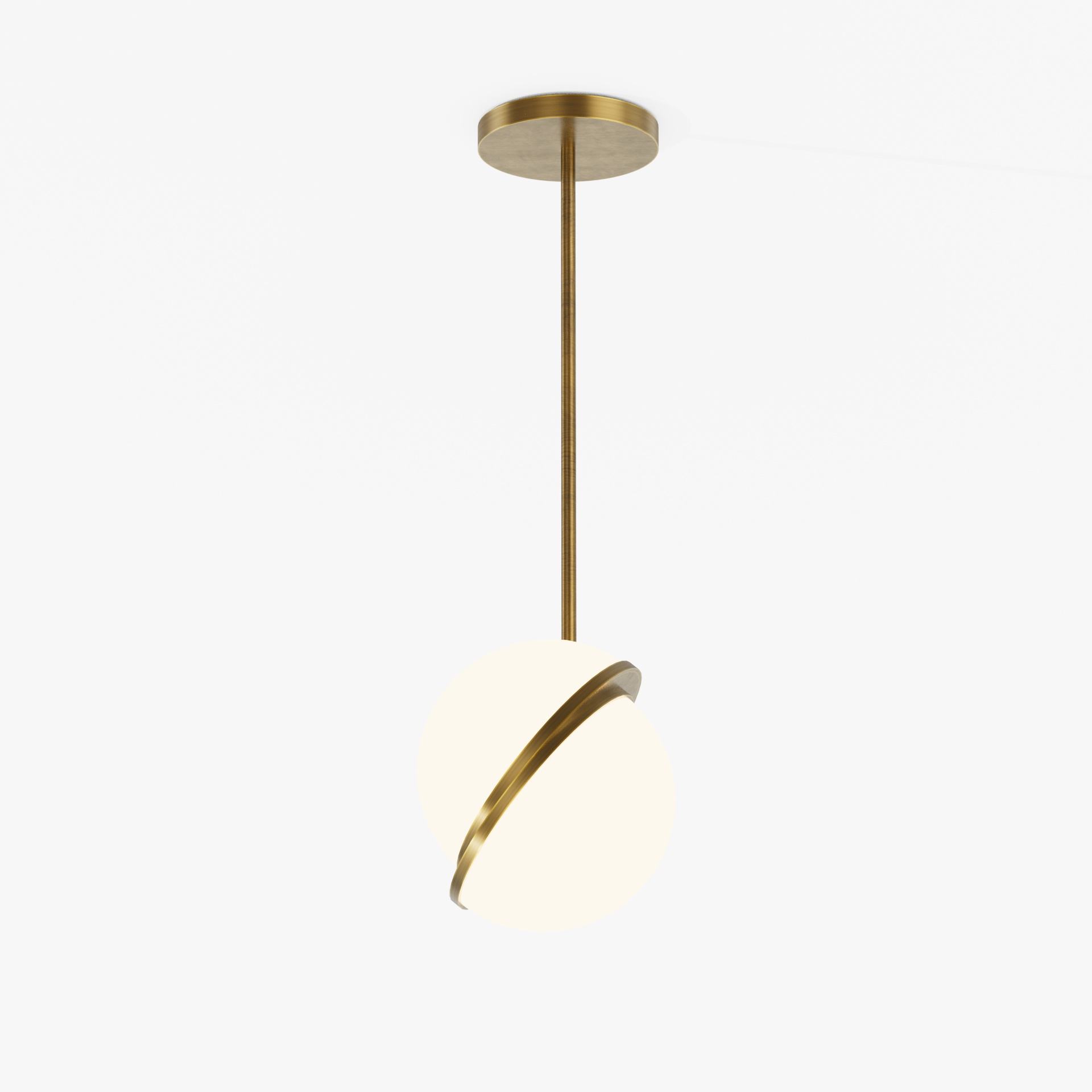 Hospitality Brass Globe Pendant Light