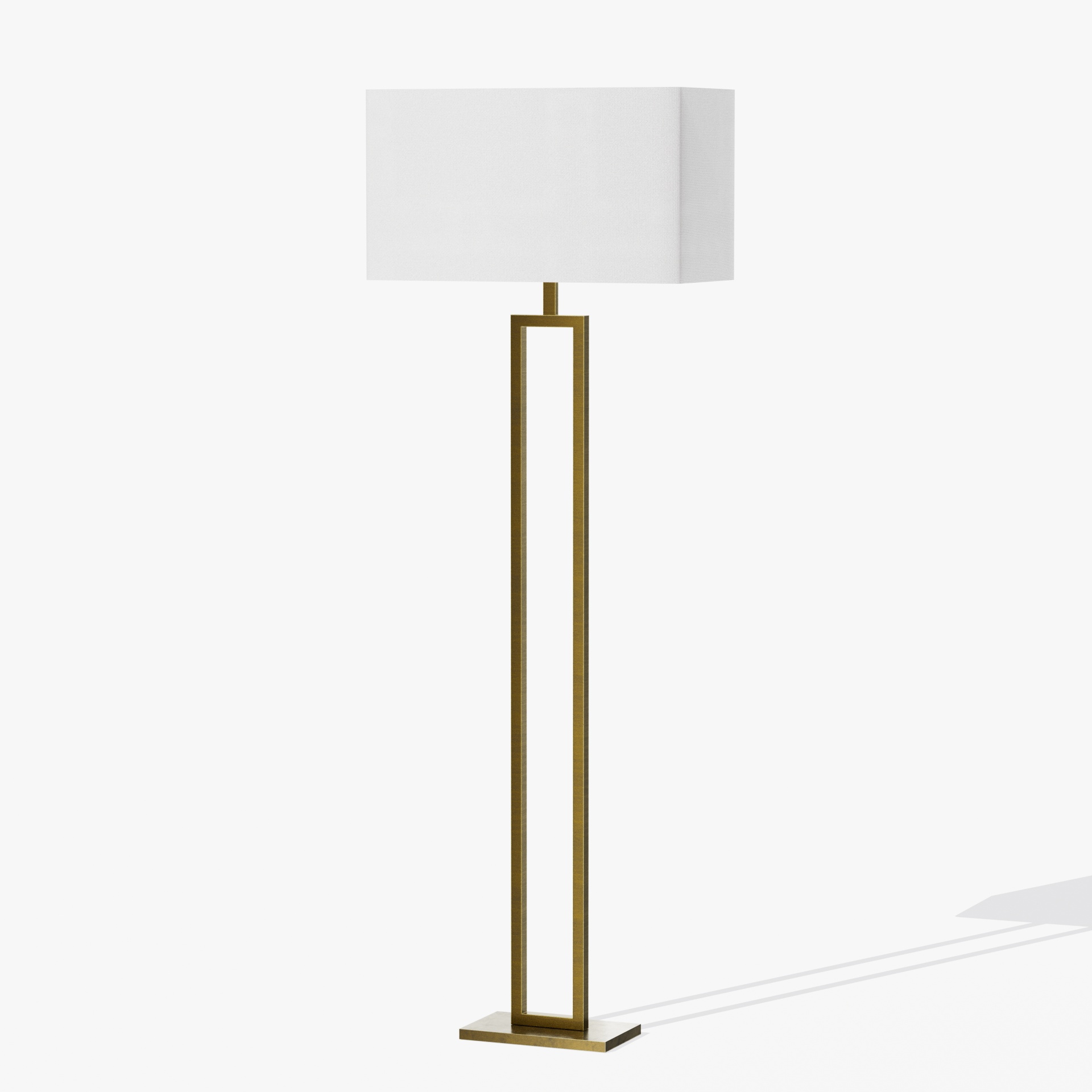 Modern Brass Hotel Floor Lamp