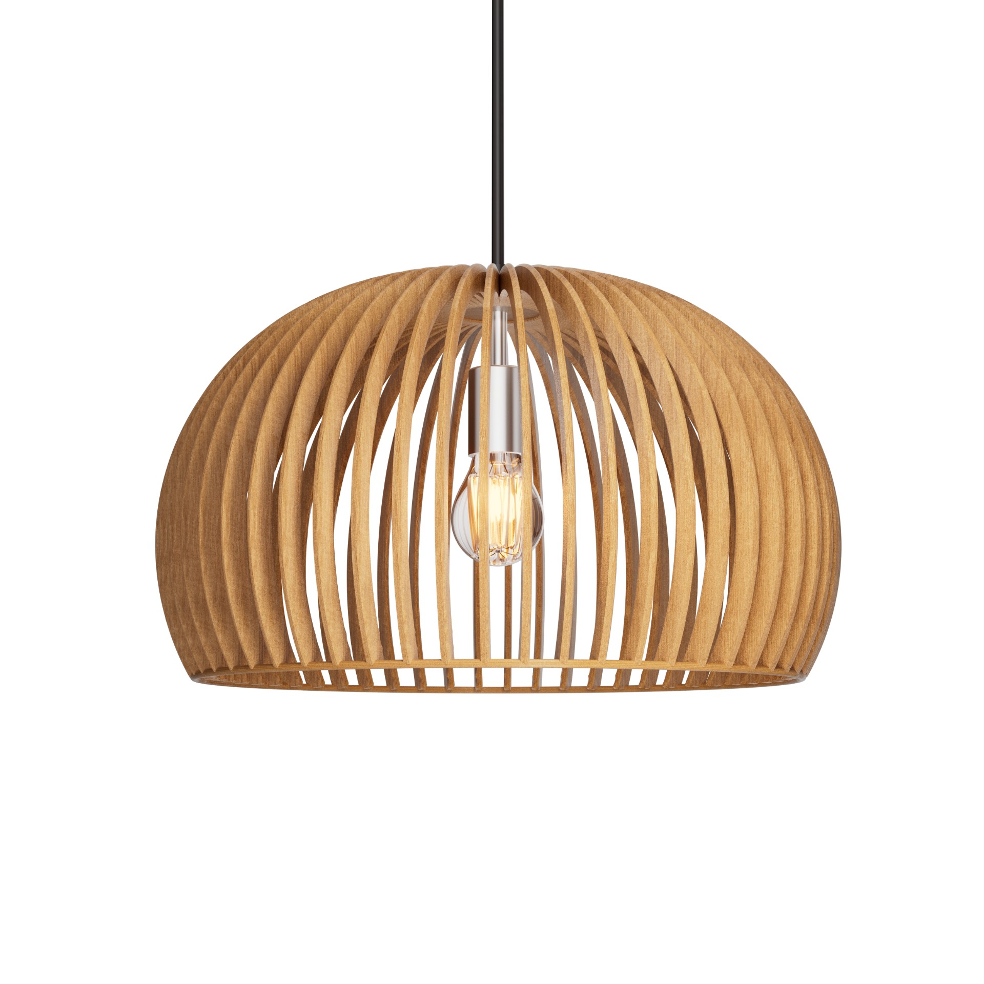 Bamboo Wood Pendant Light for Hospitality Projects